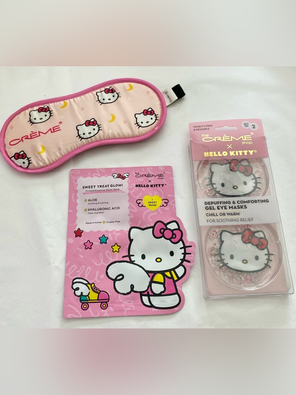 The Crème Shop x Hello Kitty Comforting Eye Mask Bundle